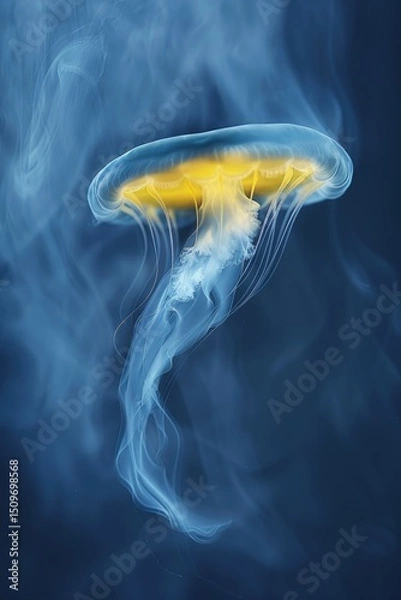 Obraz Jellyfish in smoky water