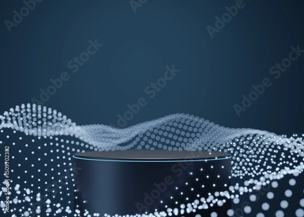 Fototapeta 3D rendering futuristic product background