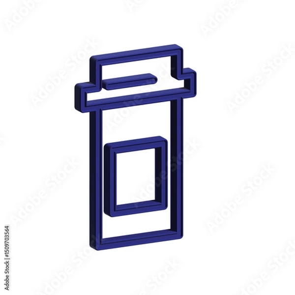 Obraz Medicine bottle icon design template