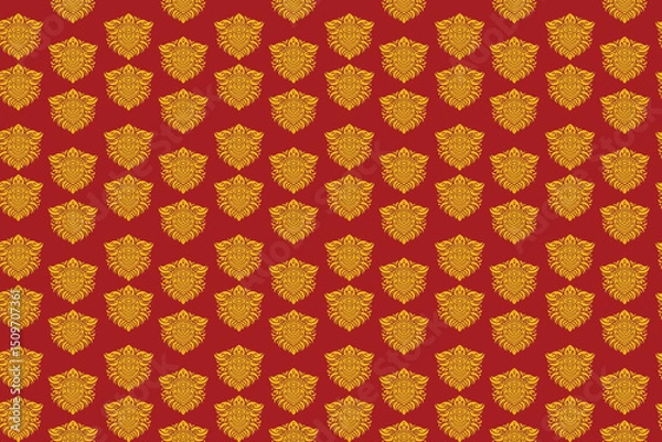 Fototapeta seamless retro pattern