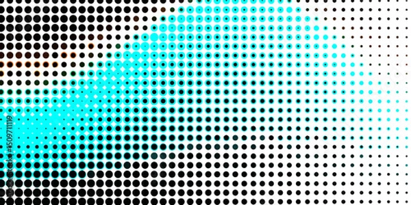 Obraz Minimal geometric background with colorful abstract halftone dots pattern pop art seamless texture smooth design, monochrome gradient halftone dots abstract modern stylish texture background.