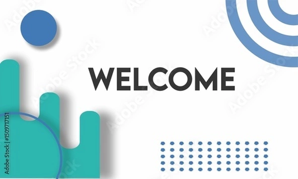 Fototapeta welcoem design concept , vektor background ilustrattion