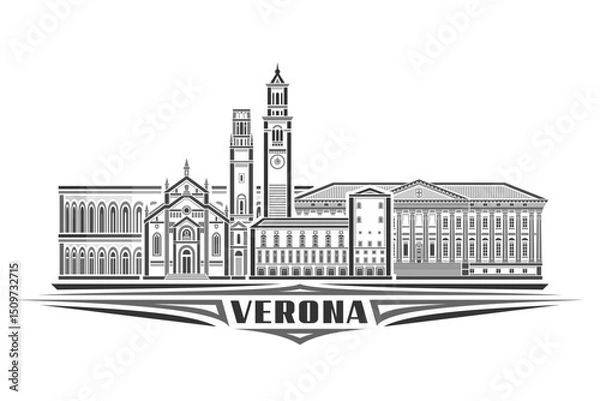 Obraz Vector illustration of Verona