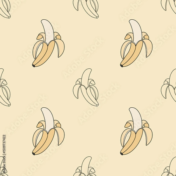 Obraz Seamless pattern with bananas