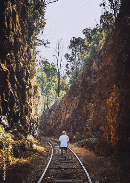 Obraz Rail road walk