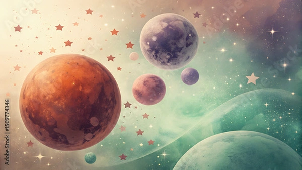 Fototapeta planet in space