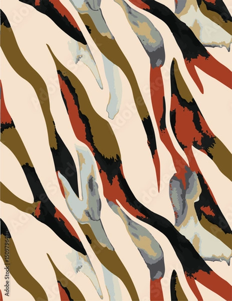 Fototapeta Zebra skin prin,t wallpaper, motif, background,vector,abstract,animal skin,vector illustration.