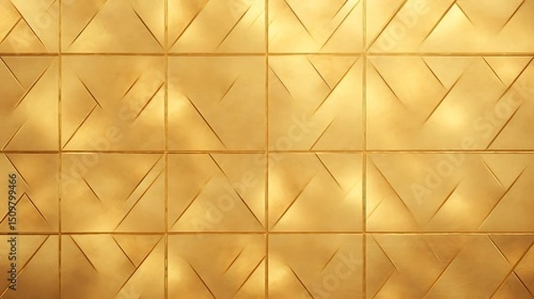 Fototapeta Geometric triangle pattern with abstract 3D design and modern digital texture