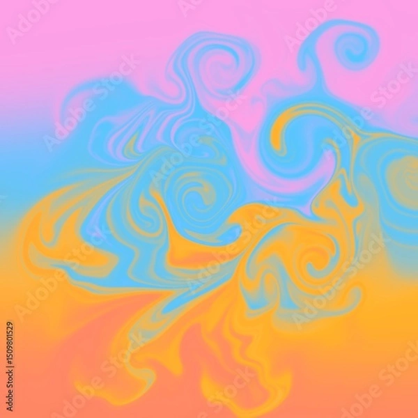 Fototapeta four colors distorted background