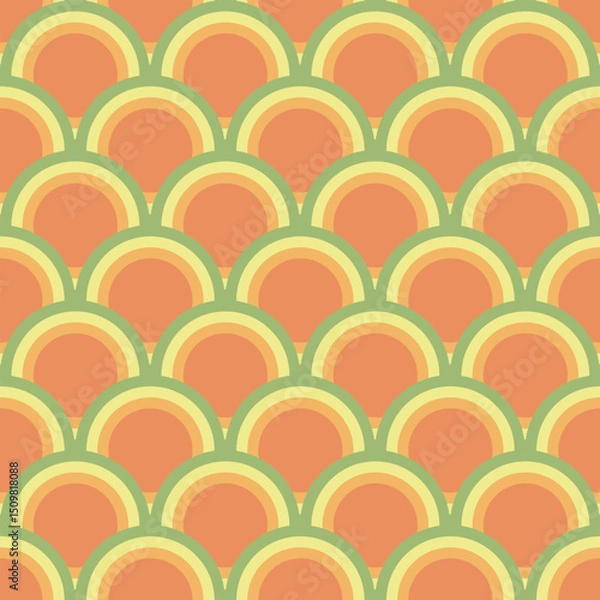 Fototapeta Seamless pattern in Chinese cloud design, Japanese wave, Asian oriental background