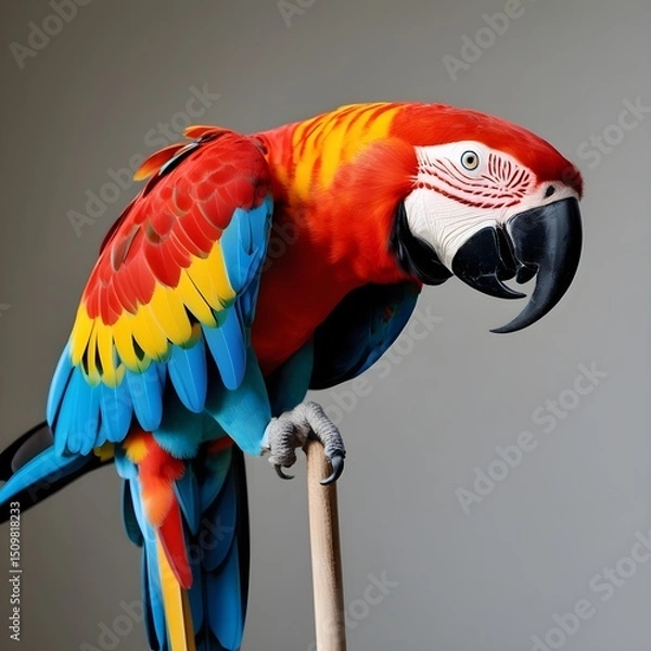 Obraz red and yellow macaw