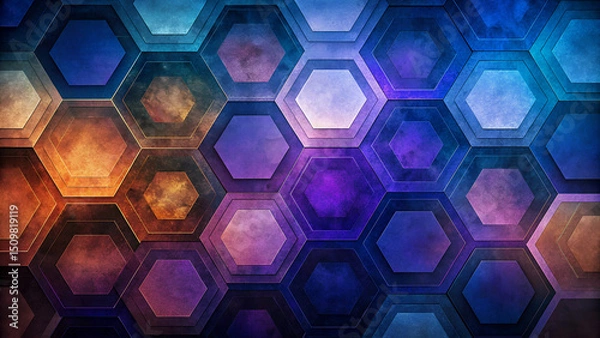 Fototapeta abstract hexagon background