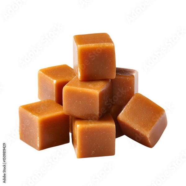 Fototapeta caramel cubes png