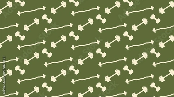 Fototapeta Vector seamless gym pattern design