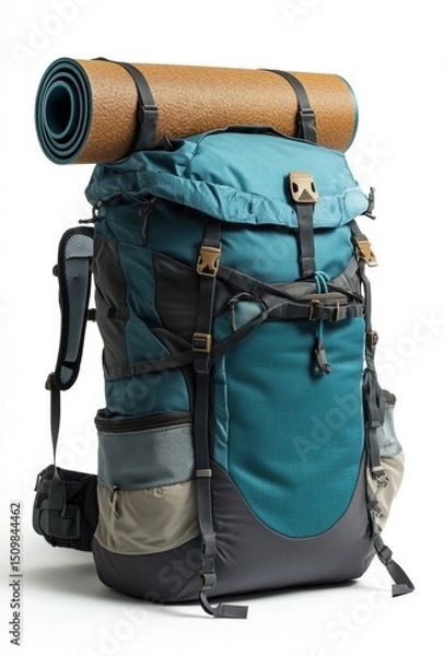 Fototapeta backpack isolated on white background