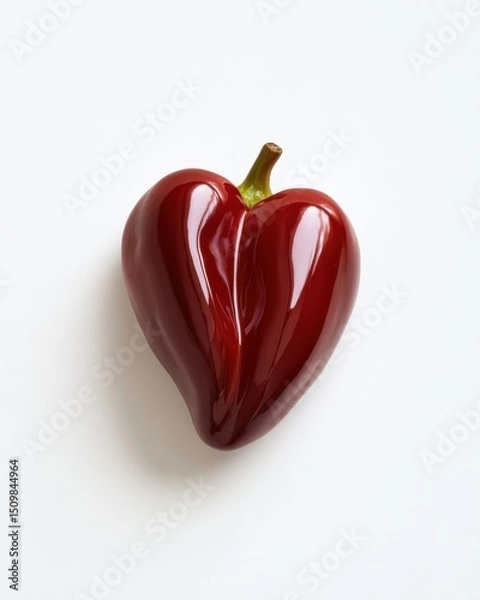 Fototapeta red pepper on a black background