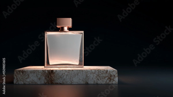 Fototapeta High-End Cosmetics Branding with Marble Texture