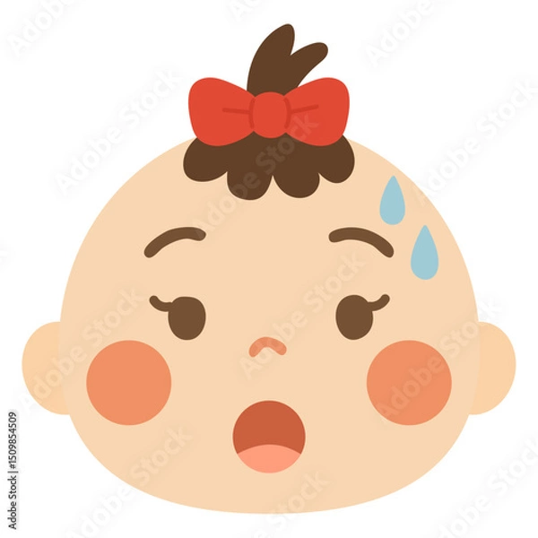 Fototapeta 감정표현아기얼굴