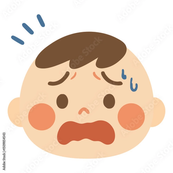 Fototapeta 감정표현아기얼굴