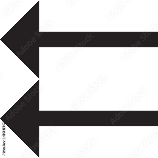 Obraz black  arrow vector