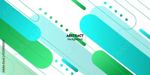 Obraz Abstract blue and green background with diagonal lines. Dynamic shape composition. Vector eps10