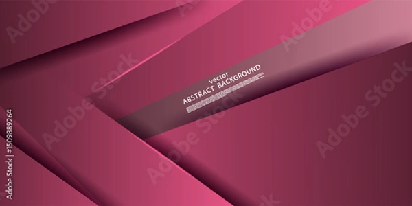 Obraz Abstract geometric square pattern in pink color overlapping with shadow. Realistic banner background. Vector Eps10
