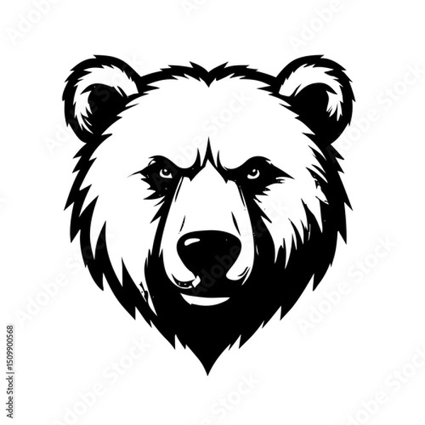 Obraz bear head vector