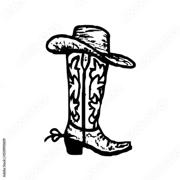 Obraz cowboy boots