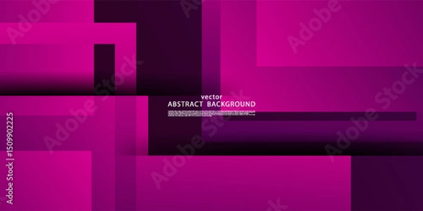 Obraz Colorful purple vector background with square design. Decorative shadow design with simple style. Vector Eps10