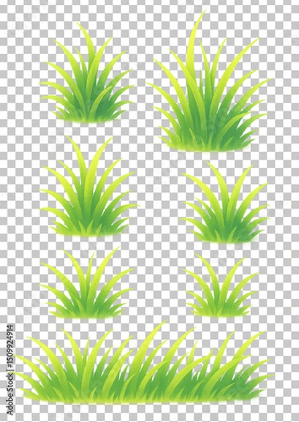 Obraz Green grass illustration painting nature