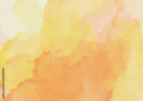 Fototapeta Abstract vintage watercolor grunge background with old paper texture and aged sky illustration