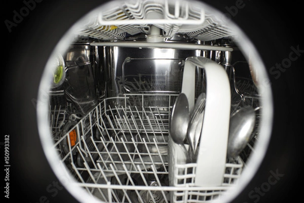 Fototapeta An automatic dishwasher