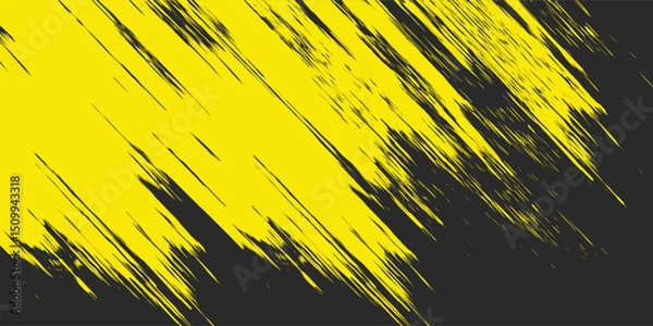 Fototapeta Minimal Abstract Yellow Grunge Scratch Background Template. vector ilustration