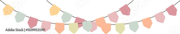 Obraz Festive banner flag with vibrant colors
