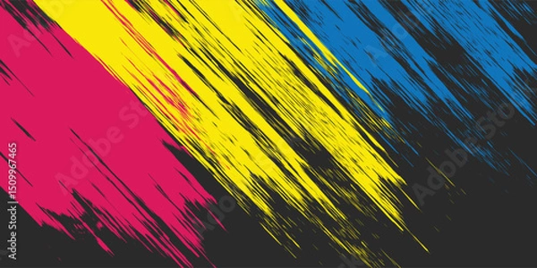 Fototapeta Minimal Abstract colorful Grunge Scratch Background Template. vector ilustration