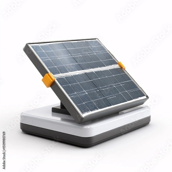 Fototapeta 3D design of a solar panel, offering efficient energy conversion for sustainable power.