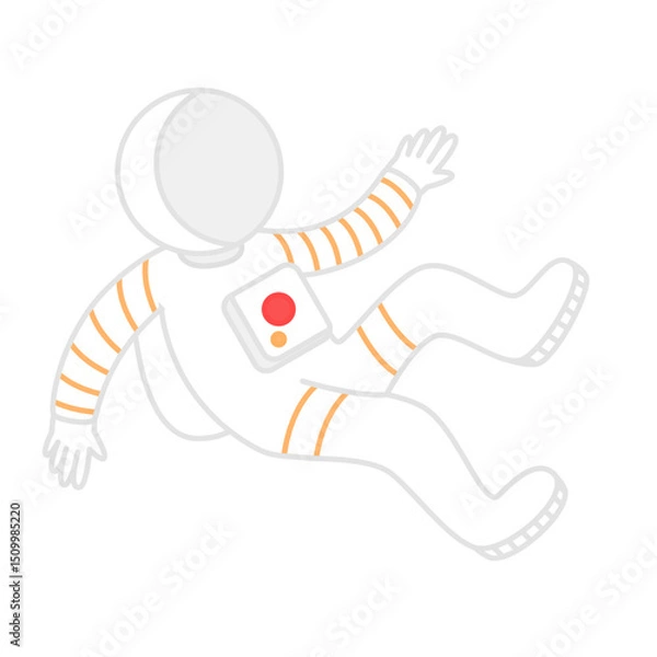 Fototapeta astronaut cartoon element