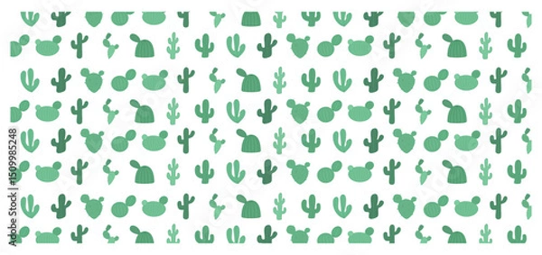 Fototapeta cute cactus pattern background