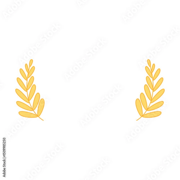 Fototapeta golden wheat ears element