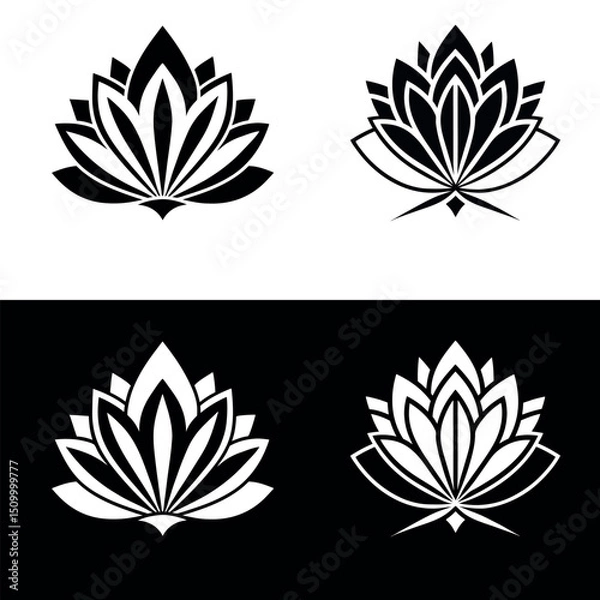 Obraz Elegant Lotus Silhouette Design,
elegant-and-luxurious-floral-vectors-inspired-by-t (1).eps