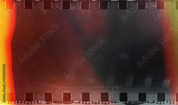 Obraz Background of retro film overly, image with scratch, dust and light leaks