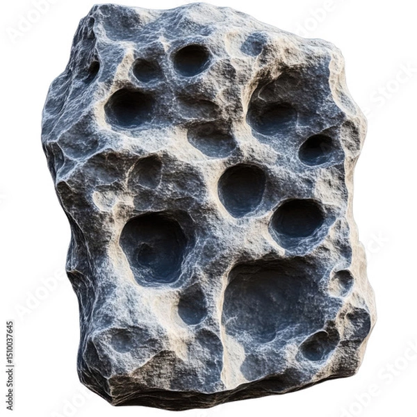 Obraz porous rock isolated on transparent background