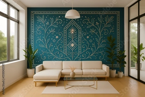Obraz modern living room with sofa