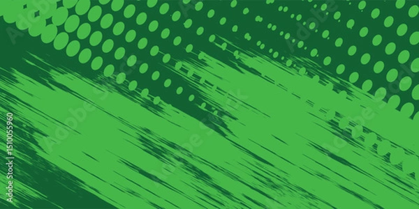 Fototapeta Dots halftone yellow green color pattern gradient texture background. Vector illustration