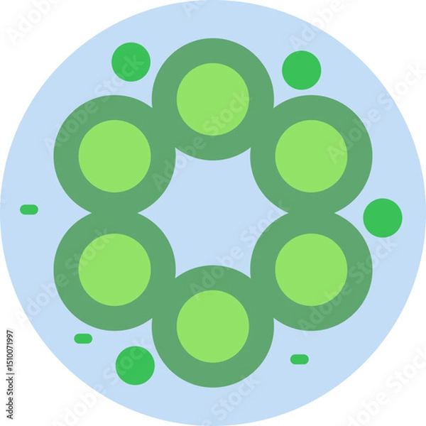 Obraz Gloeocapsa Cyanobacteria Icon