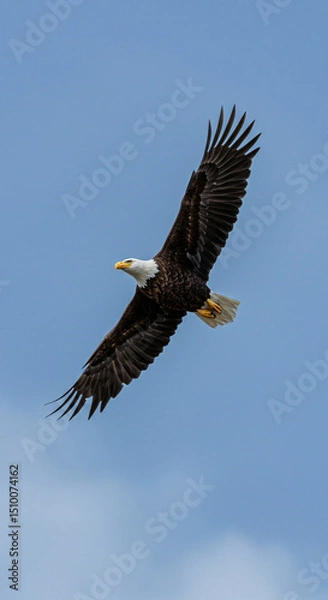 Obraz Eagle Flying Against Blue Sky