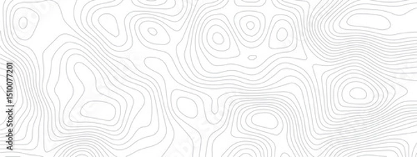 Obraz Modern Tech-Inspired Topographic Map with Seamless Abstract Line Patterns Representing Geographical and Landscape Features
