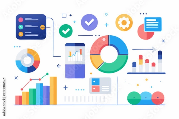 Obraz set of infographics elements