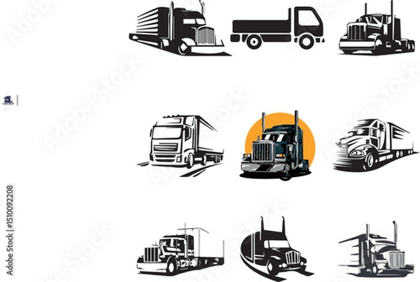 Obraz truck vector