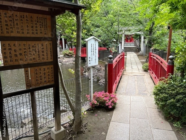 Fototapeta 七渡神社の境内